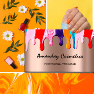 Carte De Visite Pilotes de Rose de technicien professionnel de l'o