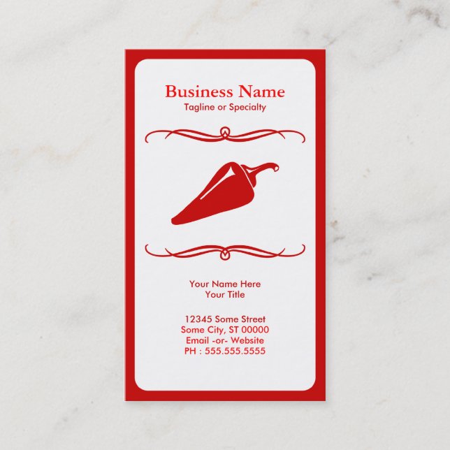 Carte De Visite piment mod (Devant)