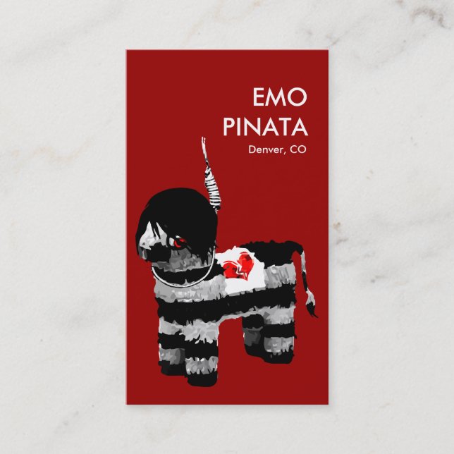 Carte De Visite pinata d'emo (Devant)