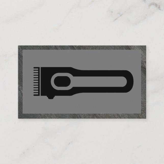 Carte De Visite Pince à cheveux | Barre | Cadre en ardoise (Devant)