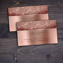 Carte De Visite Pinceau d'ivoire Pearly Copper Steel Parties scint