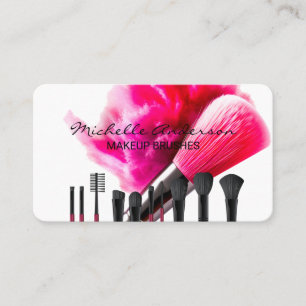 Carte De Visite Pinceaux Outils de Maquillage Beauté Féminine