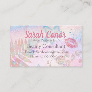 Carte De Visite Pink Beauty Consultant