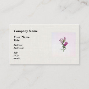 Carte De Visite Pink Canterbury Bells
