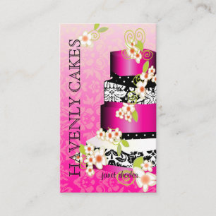 Carte De Visite Pink + Chocolat Mariage Gâteau/boulangerie/pâtisse