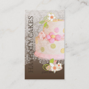 Carte De Visite Pink + Chocolat Mariage Gâteau/boulangerie/pâtisse