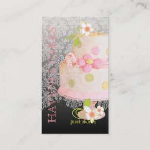Carte De Visite Pink + Chocolat Mariage Gâteau/boulangerie/pâtisse