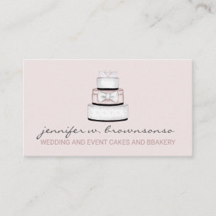 Carte De Visite Pink Event Anniversaire de fête Planificateur Mari