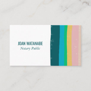 Carte De Visite Pink Green Gold Minimpes faites main