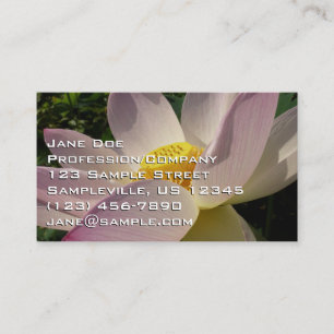 Carte De Visite Pink Lotus Flower III Summer Floral