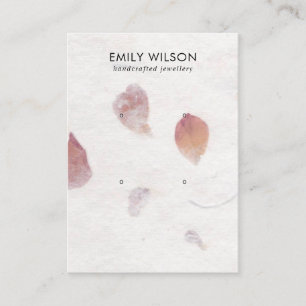 CARTE DE VISITE PINK PETAL FABRIQUÉ À LA MAIN PAPIER 2 ÉTUDIANT