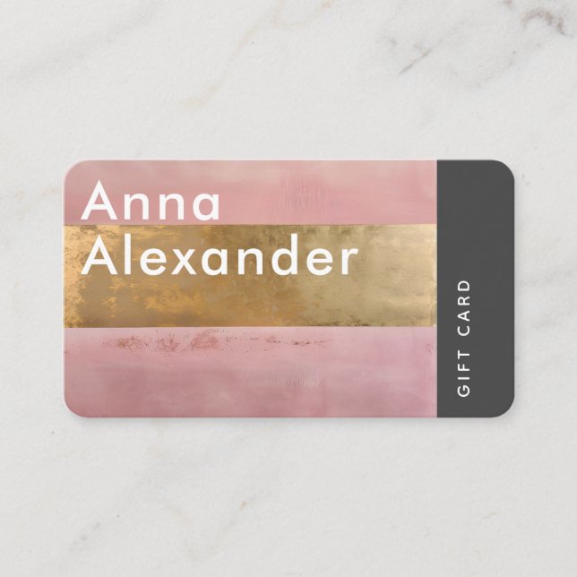 Carte De Visite Pink Serenity Design 2 Gift Card (Devant)