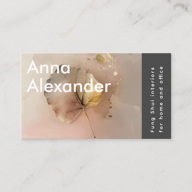 Carte De Visite Pink Serenity Design 3 (Devant)