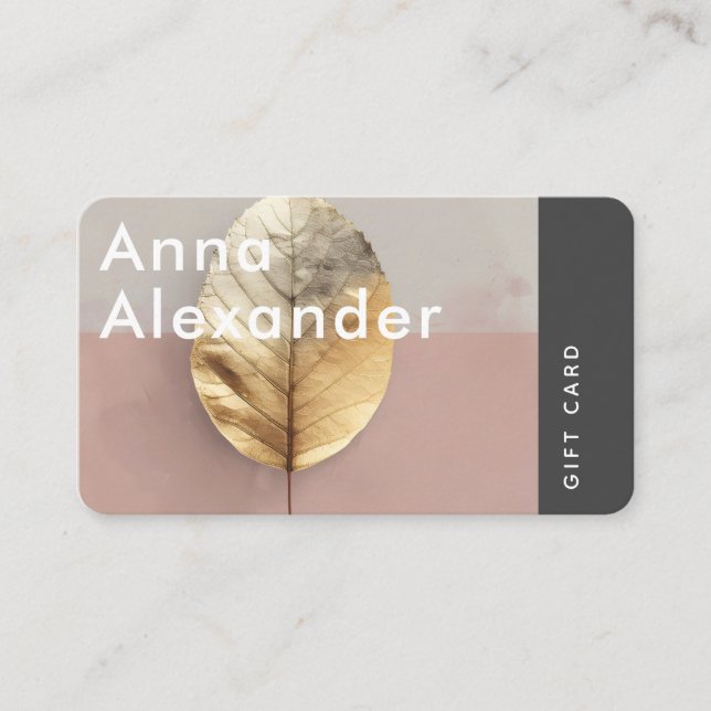 Carte De Visite Pink Serenity Design 4 Gift Card (Devant)