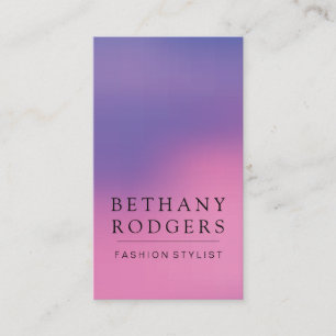 Carte De Visite Pink violet minimaliste