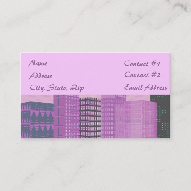 Carte De Visite Pinkscape (Devant)