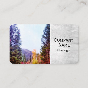 Carte De Visite pins de montagne tombent à l'extérieur photo d'art