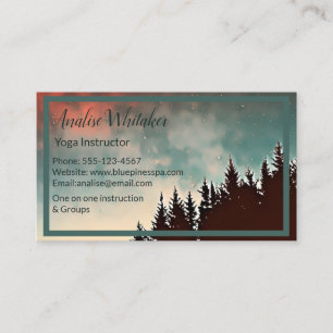 Carte De Visite Pins étoilés