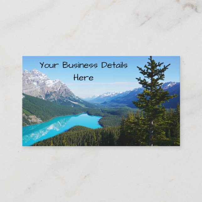 Carte De Visite Pins Pittoresques du lac Blue Mountain (Devant)