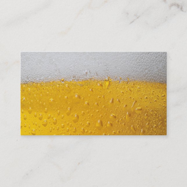 Carte De Visite Pint de bière (Devant)