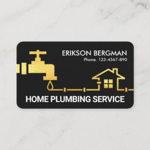 Carte De Visite Pipeline Gold Faucet
