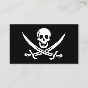 Carte De Visite Pirate Flag Of Jack Rackham