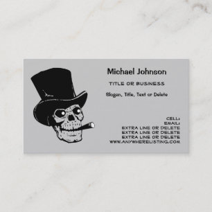 Carte De Visite Pirate ou crâne fumant d'entreprise personnel de