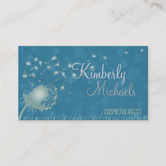 Carte De Visite Pissenlit dans le vent (Devant)