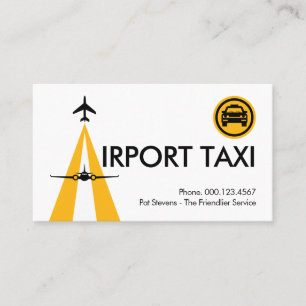 Carte De Visite Piste d'atterrissage de l'aéroport Lettre-A Créati