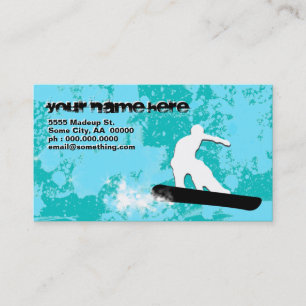 Carte De Visite piste en poudre