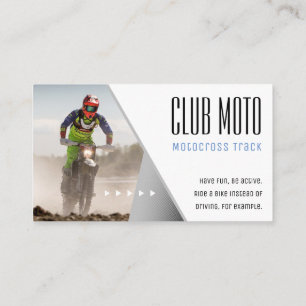 Carte De Visite Piste Motocross   Motorcycliste