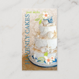 Carte De Visite Pix Dezines Beach Wedding Cake/Bakery/pâtisserie