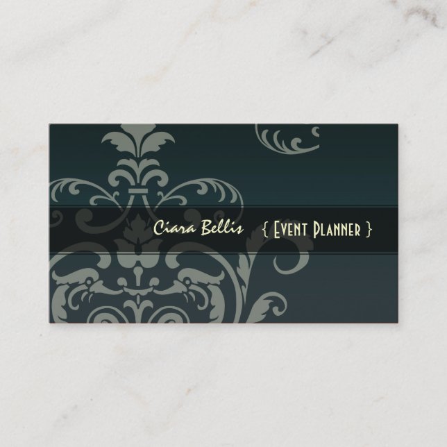 Carte De Visite Pix-Dezines Crest Damask (Devant)