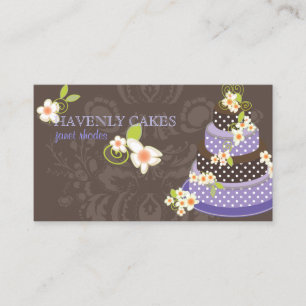 Carte De Visite PixDezine Violet+Boulangerie au chocolat/pâtisseri