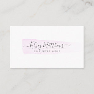Carte De Visite PixDezines Aquarelle rose en poudre