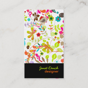 Carte De Visite PixDezines Arbre Rétro/Couleur de fond DIY