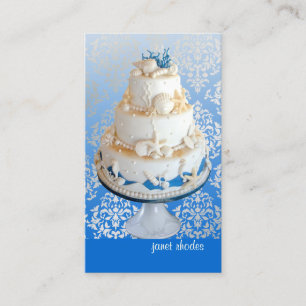 Carte De Visite PixDezines Beach Wedding Cake/DO-IT-YOURSELF coule