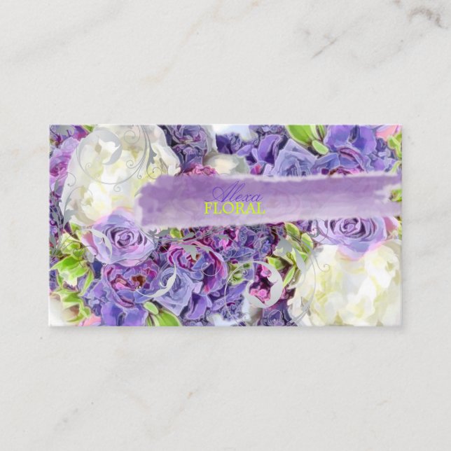 Carte De Visite PixDezines bouquet de mariée, fleuristes/do-it-you (Devant)
