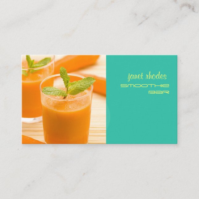 CARTE DE VISITE PIXDEZINES CARROT JUS/JUS BAR (Devant)