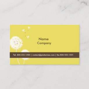 Carte De Visite PixDezines dandelions dijon moutarde