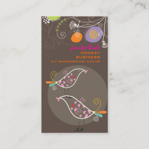 Carte De Visite PixDezines dandelions+inséparables/do-it-yourself