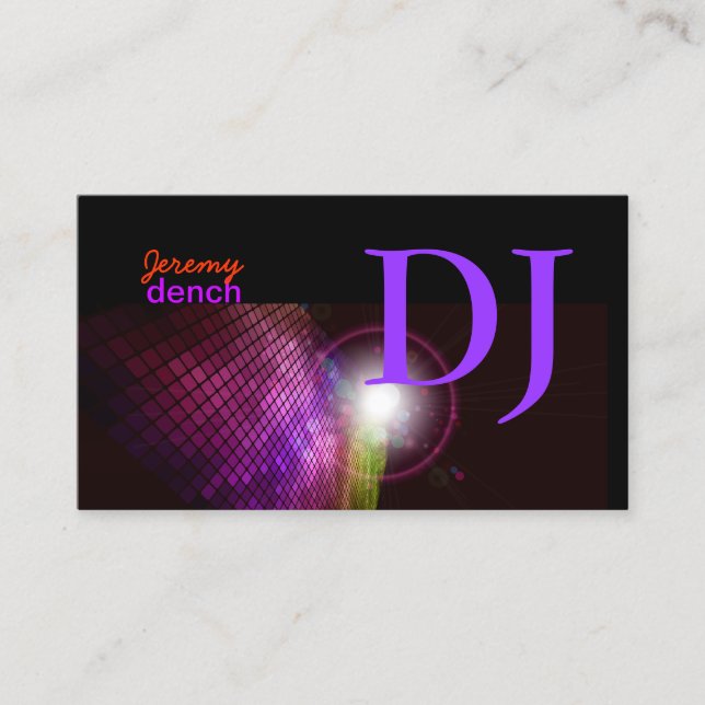 Carte De Visite PixDezines DJ+disco (Devant)