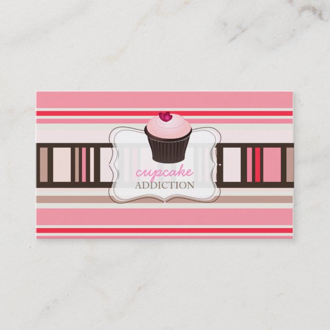 Carte De Visite PixDezines do-it-yourself arrière - plan/cupcake+b (Devant)