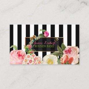 Carte De Visite PixDezines DO-IT-YOURSELF couleur/rayures primrose