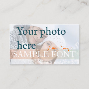 Carte De Visite PixDezines do-it-yourself photo+polices
