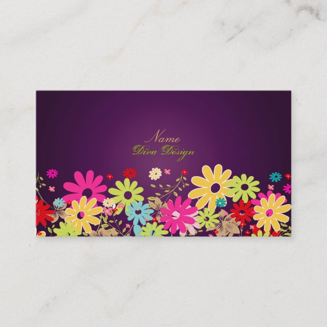 Carte De Visite PixDezines Été, BusinessCard (Devant)