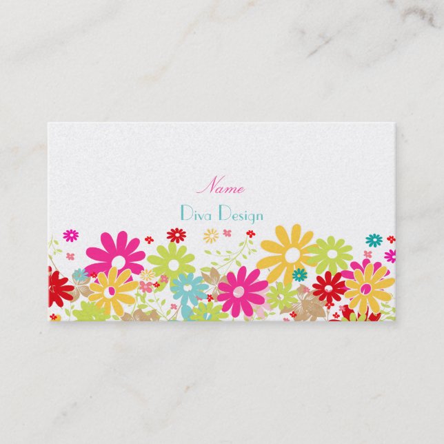 Carte De Visite PixDezines Été, BusinessCard (Devant)
