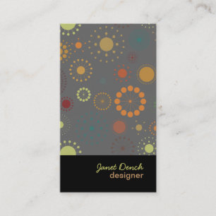 Carte De Visite PixDezines Étoiles Rétro