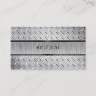 Carte De Visite PixDezines fausse plaque d'acier/polices do-it-you