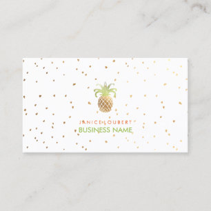 Carte De Visite PixDezines Faux Ananas or/do-it-yourself couleur